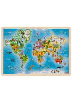 Puzzle Mapa Świata, 192