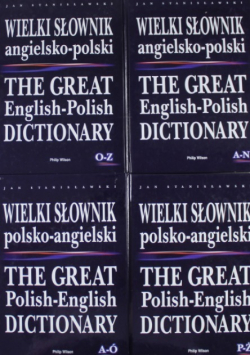 Wielki Słownik polsko - angielski Tom 1 do 4