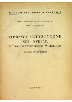 Odprawy artystyczne XIII - XVIII w
