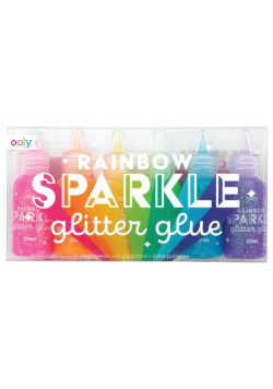 Klej z brokatem Rainbow Sparkle 6 kolorów