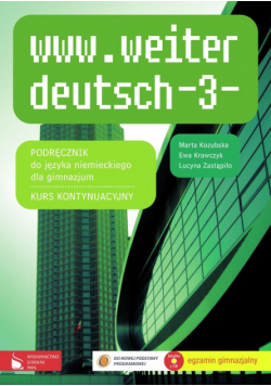 www.weiter deutsch 3 Podręcznik + CD Gimnazjum