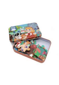 Puzzle 22 w metalowym pudełku