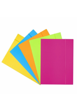 Teczka z gumką A4 Fluo MIX