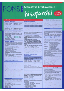 Campana Pedro Molina - Pons Gramatyka błyskawicznie Hiszpański