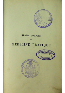 Traite complet de medecine paratique