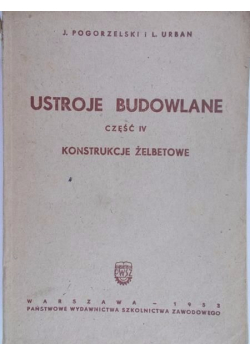 Ustroje Budowlane część IV konstrukcje żelbetowe