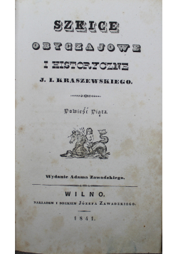 Szkice obyczajowe i historyczne 1841 r.