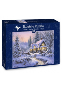 Puzzle 500 Piękna chatka w zimie