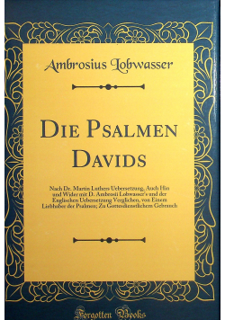 Die Psalmen Davids reprint z 1858 r