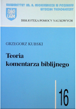 Teoria komentarza biblijnego 16