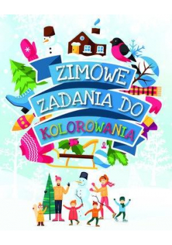 Zimowe zadania do kolorowania