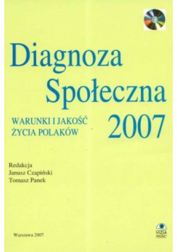 Diagnoza Społeczna 2007 plus CD