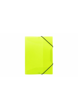 Teczka z gumką A4 PP neon żółta