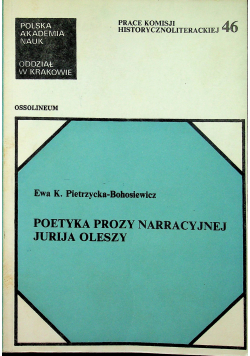 Poetyka prozy narracyjnej Jurija Oleszy