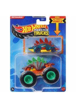 Hot Wheels Monster Trucks Pojazd 1:64 + auto JCG40
