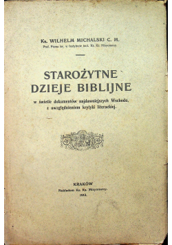 Starożytne dzieje biblijne 1912 r