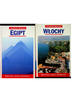 Podróże marzeń Egipt Wlochy 2 tomy