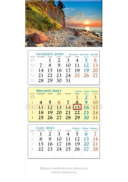 Kalendarz 2021 Trójdzielny Klif KT2