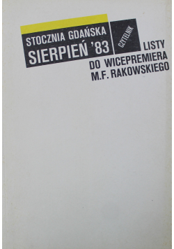 Listy do wicepremiera M F Rakowskiego