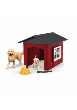 Buda dla psa z golden retrieverem