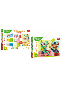 Trefliki Cyferki + puzzle 100 el