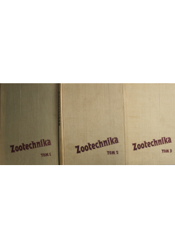 Zootechnika 3 tomy