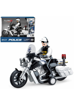 Motocykl policja ze światłem i dźwiękiem