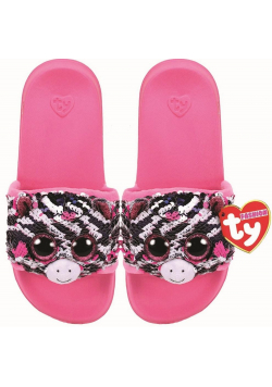 Ty Fashion cekinowe kapcie - Zebra rozm.M