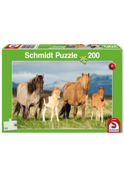 Puzzle 200 Konie - rodzinne zdjęcie