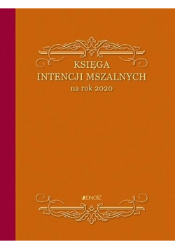 Księga intencji mszalnych na rok 2020