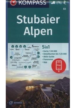Alpy Sztubajskie/Stubaier Alpen 1:50 000 KOMPASS