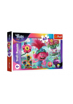 Puzzle 60 W muzycznym świecie Troli TREFL