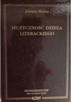 Muzyczność dzieła literackiego