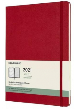 Kalendarz 2021 miesięczny 12MXL tw. scarlet red