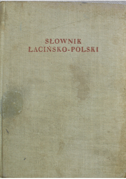 Słownik łacińsko polski