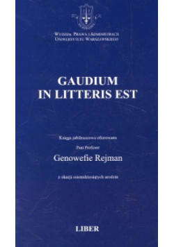 Gaudium in Litteris Est