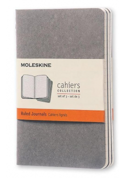 Zestaw 3 zeszytów Cahier Journals 9x14 linia