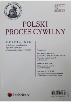 Polski proces cywilny Rok III numer 2
