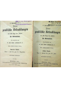 Neue praktische Betrachtungen 2 Tomy 1913 r.