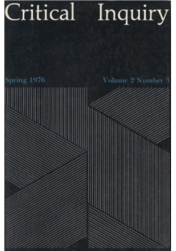 Critical Inquiry. Volume 2 Number 3