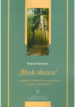 Błysk obrazu Z zagadnień krótkch form narracyjnych w literaturze Młodej Polski
