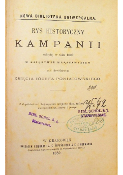 Rys historyczny kampanii odbytej w roku 1809 r.