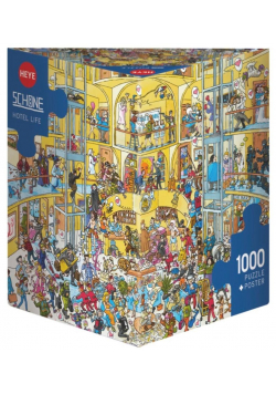 Puzzle 1000 Dzień jak co dzień w hotelu + plakat