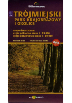 Trójmiejski Park Krajobrazowy cz płn i płd Mapa dwustronna 1:25 000