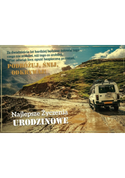 Karnet Urodziny 3D-104