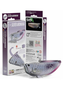 Ryba Arowana Srebrna Eugy. Eko Układanka 3D