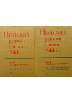 Historia państwa i prawa Polski 2 tomy