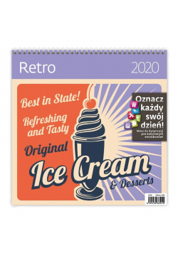 Kalendarz 2020 30x30cm Retro HELMA