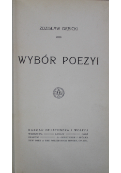 Wybór poezyi 1913
