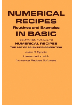 Numerical Recipes Routines and Examples in Basic (First Edition)